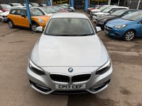 USED 2017 17 BMW 2 SERIES 2.0 218d Sport Coupe 2dr Diesel Manual Euro 6 (s/s) (150 ps) 