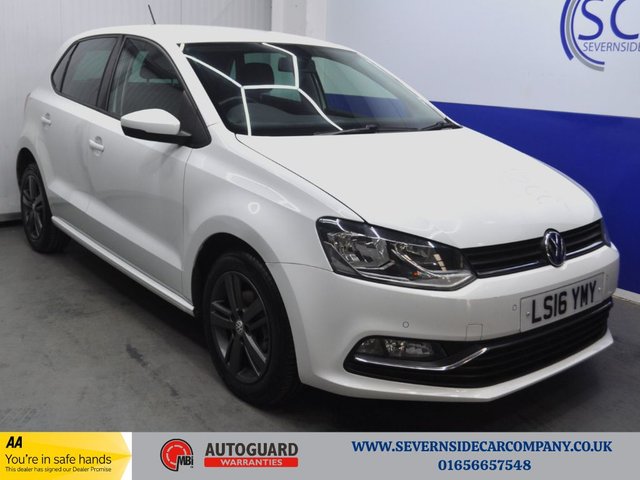 2016 16 Volkswagen Polo 1.0 BlueMotion Tech Match Hatchback 5dr Petrol Manual Euro 6 (s/s) (75 ps)