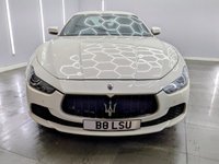 USED 2017 B MASERATI GHIBLI 3.0D V6 Saloon 4dr Diesel ZF Euro 5 (s/s) (275 ps) 20'' ALLOY WHEELS , SAT NAV  CRUISE CONTROL ,LEATHER SEATS , DUAL CLIMATE CONTROL , FRONT AND REAR PARKING SENSORS , SERVICE - LATEST JUNE 2025
