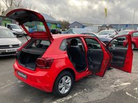 USED 2019 19 VOLKSWAGEN POLO Red 1.0 EVO SE Euro 6 hatchback, 78,903 miles, ULEZ compliant, 5-Speed manual, Air Conditioning, Bluetooth, 15in alloys, multifunction wheel. This 2019 Volkswagen Polo EVO SE is a superb example of a well maintained and cared for vehicle.  This stylish hatchback is powered by an efficient 1.0 litre petrol engine, meeting Euro 6 emissions standards.  It comes equipped with practical features such as halogen clear headlights with automatic activation and separate daytime running lights, a Composition Media system offering Bluetooth connectivity, and manual air conditioning to keep you comfortable.  The Volkswagen Polo EVO SE stands out