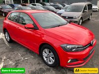USED 2019 19 VOLKSWAGEN POLO Red 1.0 EVO SE Euro 6 hatchback, 78,903 miles, ULEZ compliant, 5-Speed manual, Air Conditioning, Bluetooth, 15in alloys, multifunction wheel. This 2019 Volkswagen Polo EVO SE is a superb example of a well maintained and cared for vehicle.  This stylish hatchback is powered by an efficient 1.0 litre petrol engine, meeting Euro 6 emissions standards.  It comes equipped with practical features such as halogen clear headlights with automatic activation and separate daytime running lights, a Composition Media system offering Bluetooth connectivity, and manual air conditioning to keep you comfortable.  The Volkswagen Polo EVO SE stands out