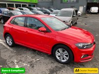 USED 2019 19 VOLKSWAGEN POLO Red 1.0 EVO SE Euro 6 hatchback, 78,903 miles, ULEZ compliant, 5-Speed manual, Air Conditioning, Bluetooth, 15in alloys, multifunction wheel. This 2019 Volkswagen Polo EVO SE is a superb example of a well maintained and cared for vehicle.  This stylish hatchback is powered by an efficient 1.0 litre petrol engine, meeting Euro 6 emissions standards.  It comes equipped with practical features such as halogen clear headlights with automatic activation and separate daytime running lights, a Composition Media system offering Bluetooth connectivity, and manual air conditioning to keep you comfortable.  The Volkswagen Polo EVO SE stands out