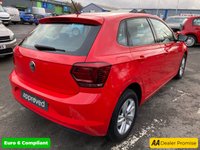 USED 2019 19 VOLKSWAGEN POLO Red 1.0 EVO SE Euro 6 hatchback, 78,903 miles, ULEZ compliant, 5-Speed manual, Air Conditioning, Bluetooth, 15in alloys, multifunction wheel. This 2019 Volkswagen Polo EVO SE is a superb example of a well maintained and cared for vehicle.  This stylish hatchback is powered by an efficient 1.0 litre petrol engine, meeting Euro 6 emissions standards.  It comes equipped with practical features such as halogen clear headlights with automatic activation and separate daytime running lights, a Composition Media system offering Bluetooth connectivity, and manual air conditioning to keep you comfortable.  The Volkswagen Polo EVO SE stands out