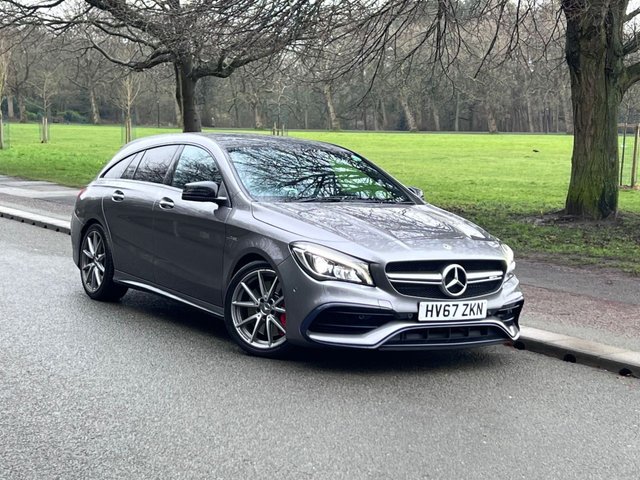 View our Mercedes-Benz Cla 2.0 CLA45 AMG Shooting Brake 5dr Auto Petrol SpdS DCT 4MATIC Euro 6 (s/s) (381 ps)