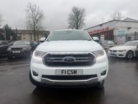 USED 2023 23 FORD RANGER 2.0 EcoBlue Limited Pickup Double Cab 4dr Diesel Auto 4WD Euro 6 (s/s) (170 ps) A REAL BEAUTY, JUST ARRIVED AND FINISHED IN HUGELY POPULAR WHITE PAINT+JUST 1 OWNER FROM NEW+DIESEL+AUTOMATIC+4 WHEEL DRIVE+ULEZ COMPLIANT+HARD TOP+LOAD LINER+TOW BAR+FULL LEATHER INTERIOR+PARK ASSIST+AIR CONDITIONING+ALLOY WHEELS+FULL RANGE OF FINANCE OPTIONS AVAILABLE+CALL TODAY TO ARRANGE A VIEWING+READY TO DRIVE AWAY TODAY!!!!!!!!!!!!!!!!!!!!!!!
