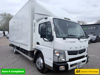 USED 2017 67 MITSUBISHI FUSO CANTER White 7.5T LWB box lorry, 60,000 miles, 2 Owners from New, ULEZ compliant, Automatic, Radio, Electric windows. Plus VAT @ 20%! This Mitsubishi Fuso Canter DG67 DKY 7C15 28 is finished in clean white and has covered just 60,000 miles, making it a low-mileage example for its age. Fully ULEZ compliant, this 7.5-ton long wheelbase box lorry is ideal for city work as well as longer distance operations, offering excellent versatility for a wide range of businesses. It comes with a smooth fully automatic gearbox, making it extremely easy and comfortable to drive, even in busy urban environments. The cab is well equipped with a