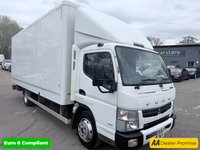 USED 2017 67 MITSUBISHI FUSO CANTER White 7.5T LWB box lorry, 60,000 miles, 2 Owners from New, ULEZ compliant, Automatic, Radio, Electric windows. Plus VAT @ 20%! This Mitsubishi Fuso Canter DG67 DKY 7C15 28 is finished in clean white and has covered just 60,000 miles, making it a low-mileage example for its age. Fully ULEZ compliant, this 7.5-ton long wheelbase box lorry is ideal for city work as well as longer distance operations, offering excellent versatility for a wide range of businesses. It comes with a smooth fully automatic gearbox, making it extremely easy and comfortable to drive, even in busy urban environments. The cab is well equipped with a