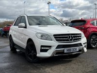 USED 2013 MERCEDES-BENZ M-CLASS 2.1 ML250 BlueTEC AMG Sport SUV 5dr Diesel G-Tronic 4WD Euro 6 (s/s) (204 ps) FRONT HEATED SEATS +  FRONT ELECTRIC SEATS +