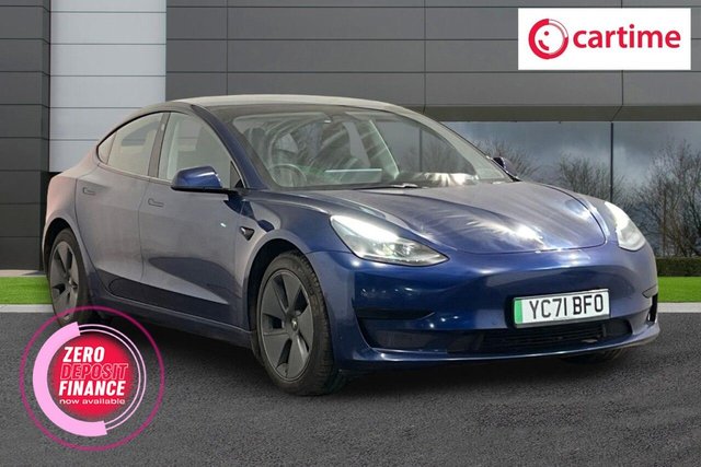2021 Tesla Model 3 Standard Range Plus Saloon 4dr Electric Auto RWD (241 bhp) Fixed Panoramic Glass Roof, Heated Seats, Navigation System, Powerlift Trunk, Power Folding Door Mirrors 2021 photo