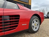 USED 1990 G FERRARI TESTAROSSA 4.9 Coupe 2dr Petrol Manual (390 bhp) 3 FORMER KEEPERS + FULL FERRARI SERVICE HISTORY + ROSSO CORSA WITH NERO LEATHER INTERIOR + LEFT HAND DRIVE + EUROPEAN CAR + 1990 G REG + DELIVERED NEW TO NETHERLANDS WHERE IT STAYED UNTIL 2015 + REGISTERED IN 09/01/2015 AND SOLD BY KROYMANS MAIN DEALER