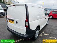 USED 2022 22 VOLKSWAGEN CADDY White 2.0 TDI Euro 6 panel van, 67,800 miles, ULEZ compliant, 6-speed manual, A/C, Bluetooth, Cruise, Rear sensors. Final price plus VAT @ 20%! This 2022 Volkswagen Caddy Commerce SWB presents an exceptional ownership proposition, having had only one owner from new. This practical 2.0 TDI C20 Commerce van is a Euro 6 compliant model, ensuring efficient operation. It comes with a full service history, with the last service completed at 57247 miles on 2025-01-09. For your peace of mind, a 12 month MOT will be provided upon purchase, and the vehicle is covered by a 3 month warranty. Notable features include separate daytime running lights