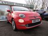 USED 2016 16 FIAT 500 1.2 Lounge Hatchback 3dr Petrol Manual Euro 6 (s/s) (69 bhp) Only &pound;20 per year road tax! Fresh detailed inspection and new service. One Previous Owner. Sold with a new 12 month MOT with no advisories. Cheap to insure being only group 8!