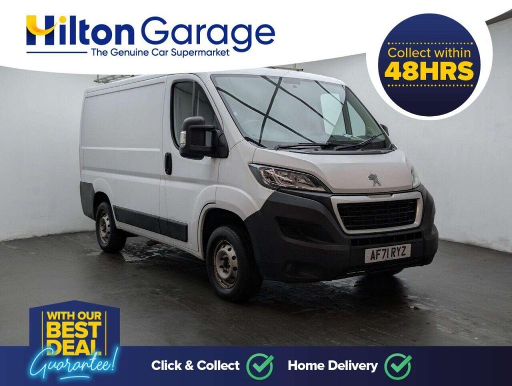 Used 2021 71 PEUGEOT BOXER 2.2 BlueHDi 333 Professional Panel Van 5dr Diesel Manual L1 H1 Euro 6 (s/s) (120 ps) NAVIGATION+CRUISE CONTROL CLICK & COLLECT/HOME DELIVERY