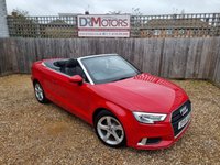 USED 2019 19 AUDI A3 CABRIOLET 1.5 TFSI CoD 35 Sport Convertible 2dr Petrol Manual Euro 6 (s/s) (150 ps) ** WE OFFER FINANCE ON THIS CAR **