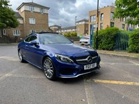 USED 2017 17 MERCEDES-BENZ C-CLASS 2.0 C200 AMG Line (Premium) Coupe 2dr Petrol G-Tronic+ Euro 6 (s/s) (184 ps) 360 Surround Camera, Sat Nav, Panoramic Roof