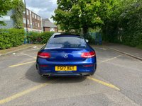 USED 2017 17 MERCEDES-BENZ C-CLASS 2.0 C200 AMG Line (Premium) Coupe 2dr Petrol G-Tronic+ Euro 6 (s/s) (184 ps) 360 Surround Camera, Sat Nav, Panoramic Roof