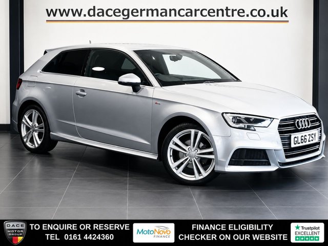 View our Audi A3 1.4 TFSI CoD S line Hatchback 3dr Petrol S Tronic Euro 6 (s/s) (150 ps)