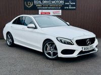USED 2016 16 MERCEDES-BENZ C-CLASS 1.6 C200d AMG Line (Premium) Saloon 4dr Diesel G-Tronic+ Euro 6 (s/s) (136 ps) RevCam+PANROOF+NAV+HETD SEATS