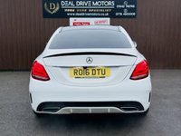 USED 2016 16 MERCEDES-BENZ C-CLASS 1.6 C200d AMG Line (Premium) Saloon 4dr Diesel G-Tronic+ Euro 6 (s/s) (136 ps) RevCam+PANROOF+NAV+HETD SEATS