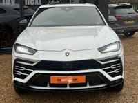 USED 2018 18 LAMBORGHINI URUS 4.0 V8 BiTurbo SUV 5dr Petrol Auto 4WD Euro 6 (650 ps) 1 YEAR LAMBORGHINI WARRANTY + FULL LAMBORGHINI SERVICE HISTORY + 4 SEATER + BIANCO MONOCERUS WITH NERO LEATHER AND RED STITCHING + MASSIVE SPEC + PANORAMIC ROOF + BANG OLUFSEN 3D SOUND SYSTEM + HEADS UP DISPLAY + 360 CAMERA + OFF ROAD MODES + ELECTRIC MEMORY SEATS + 22" NATH DIAMOND CUT ALLOYS + CARBON CERAMIC BRAKES WITH RED CALIPERS + ALCANTARA DOORCARDS AND ROOF LINING + HPI CLEAR + 2 KEYS