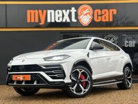 USED 2018 18 LAMBORGHINI URUS 4.0 V8 BiTurbo SUV 5dr Petrol Auto 4WD Euro 6 (650 ps) 1 YEAR LAMBORGHINI WARRANTY + FULL LAMBORGHINI SERVICE HISTORY + 4 SEATER + BIANCO MONOCERUS WITH NERO LEATHER AND RED STITCHING + MASSIVE SPEC + PANORAMIC ROOF + BANG OLUFSEN 3D SOUND SYSTEM + HEADS UP DISPLAY + 360 CAMERA + OFF ROAD MODES + ELECTRIC MEMORY SEATS + 22" NATH DIAMOND CUT ALLOYS + CARBON CERAMIC BRAKES WITH RED CALIPERS + ALCANTARA DOORCARDS AND ROOF LINING + HPI CLEAR + 2 KEYS