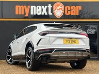 USED 2018 18 LAMBORGHINI URUS 4.0 V8 BiTurbo SUV 5dr Petrol Auto 4WD Euro 6 (650 ps) 1 YEAR LAMBORGHINI WARRANTY + FULL LAMBORGHINI SERVICE HISTORY + 4 SEATER + BIANCO MONOCERUS WITH NERO LEATHER AND RED STITCHING + MASSIVE SPEC + PANORAMIC ROOF + BANG OLUFSEN 3D SOUND SYSTEM + HEADS UP DISPLAY + 360 CAMERA + OFF ROAD MODES + ELECTRIC MEMORY SEATS + 22" NATH DIAMOND CUT ALLOYS + CARBON CERAMIC BRAKES WITH RED CALIPERS + ALCANTARA DOORCARDS AND ROOF LINING + HPI CLEAR + 2 KEYS