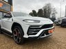 USED 2018 18 LAMBORGHINI URUS 4.0 V8 BiTurbo SUV 5dr Petrol Auto 4WD Euro 6 (650 ps) 1 YEAR LAMBORGHINI WARRANTY + FULL LAMBORGHINI SERVICE HISTORY + 4 SEATER + BIANCO MONOCERUS WITH NERO LEATHER AND RED STITCHING + MASSIVE SPEC + PANORAMIC ROOF + BANG OLUFSEN 3D SOUND SYSTEM + HEADS UP DISPLAY + 360 CAMERA + OFF ROAD MODES + ELECTRIC MEMORY SEATS + 22" NATH DIAMOND CUT ALLOYS + CARBON CERAMIC BRAKES WITH RED CALIPERS + ALCANTARA DOORCARDS AND ROOF LINING + HPI CLEAR + 2 KEYS