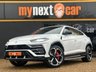 USED 2018 18 LAMBORGHINI URUS 4.0 V8 BiTurbo SUV 5dr Petrol Auto 4WD Euro 6 (650 ps) 1 YEAR LAMBORGHINI WARRANTY + FULL LAMBORGHINI SERVICE HISTORY + 4 SEATER + BIANCO MONOCERUS WITH NERO LEATHER AND RED STITCHING + MASSIVE SPEC + PANORAMIC ROOF + BANG OLUFSEN 3D SOUND SYSTEM + HEADS UP DISPLAY + 360 CAMERA + OFF ROAD MODES + ELECTRIC MEMORY SEATS + 22" NATH DIAMOND CUT ALLOYS + CARBON CERAMIC BRAKES WITH RED CALIPERS + ALCANTARA DOORCARDS AND ROOF LINING + HPI CLEAR + 2 KEYS