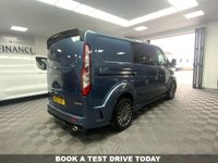USED 2020 20 FORD TRANSIT CUSTOM 2.0 320 ECOBLUE MSRT CREW VAN 185BHP AUTO L1H1 EURO 6 LOW MILES  6 SEAT GENUINE MSRT WITH TAILGATE & AUTOMATIC