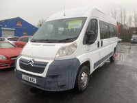 USED 2009 59 CITROEN RELAY 2.2 HDi 35 Panel Van 4dr Diesel Manual L3 H2 (Heavy) (220 g/km, 120 bhp) ELECTRIC REAR WHEELCHAIR LIFT, 13 SEATER