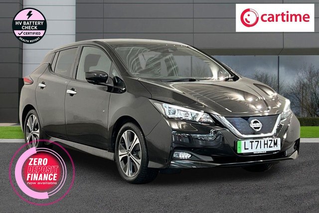 View our Nissan Leaf 40kWh Tekna Hatchback 5dr Electric Auto (150 ps) Tech Pack, Heat Pack, LED Pack, Touchscreen, NissanConnect Satellite Navigation
