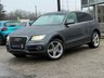 USED 2014 64 AUDI Q5 2.0 TDI S line Plus SUV 5dr Diesel S Tronic quattro Euro 5 (s/s) (177 ps) Finished in DAYTONA GREY MET with contrasting FULL BLACK HEATED LEATHER trim. This handsome looking SUV is a great all rounder. It's one the most popular in the 4x4 class. Features include Sat Nav, Full Black Heated Leather, Pan Roof, Park Sensors, DAB, Tinted Windows, Power Rear Boot, B/Tooth, Cruise Control, Run Lights and much more. Audi Dealer serviced at 39316 miles, 49603 miles, 59201 miles and on arrival at 117309 miles.
