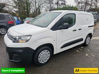 USED 2020 70 CITROEN BERLINGO White 1.5 BlueHDi Euro 6 panel van, 83,121 miles, ULEZ compliant, 5-Speed manual, Bluetooth, DAB Radio and much more! Final price plus VAT @ 20%! This 2020 Citroen Berlingo is a superb example, having had only one owner since new. This practical 5 door MPV, a 1.5 BlueHDi 650 X M SWB Euro 6 model, is powered by an efficient 1.5 litre diesel engine and boasts a Euro 6 emission class. For your peace of mind, the MOT is valid until September 2026 and it comes with a 3 month warranty. Notable features include height adjustable halogen headlights with automatic activation, and a DAB digital radio complete with Bluetooth handsfree connectivity a