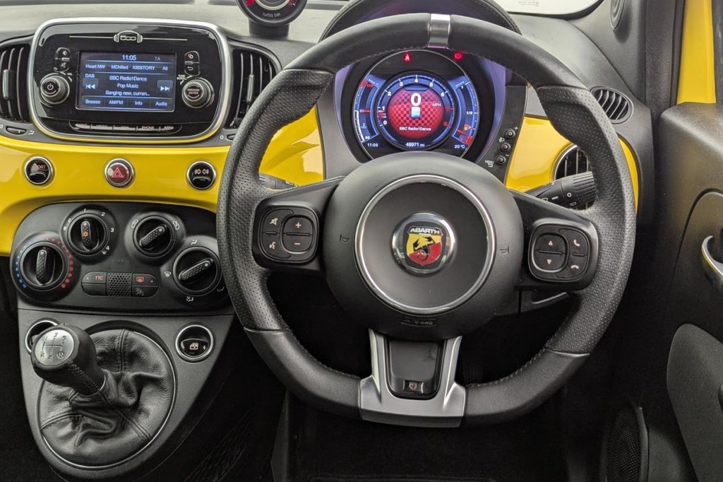 USED 2016 ABARTH 595 1.4 T-Jet Hatchback 3dr Petrol Manual Euro 6 (145 ps) Bluetooth, 17" Alloys, Air Con