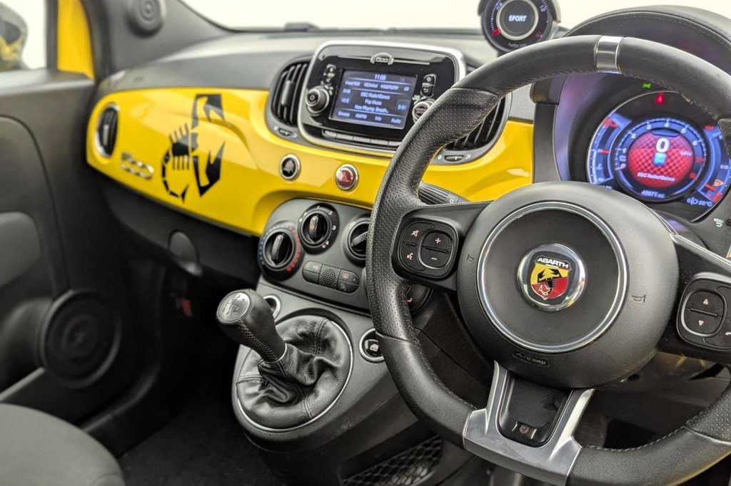 USED 2016 ABARTH 595 1.4 T-Jet Hatchback 3dr Petrol Manual Euro 6 (145 ps) Bluetooth, 17" Alloys, Air Con