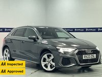 USED 2023 23 AUDI A3 1.4 TFSIe 40 S line Sportback 5dr Petrol Plug-in Hybrid S Tronic Euro 6 (s/s) 13kWh (204 ps) - AA INSPECTED (ONE OWNER - FULL AUDI HISTORY)