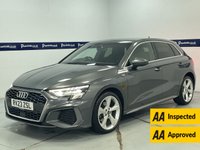 USED 2023 23 AUDI A3 1.4 TFSIe 40 S line Sportback 5dr Petrol Plug-in Hybrid S Tronic Euro 6 (s/s) 13kWh (204 ps) - AA INSPECTED (ONE OWNER - FULL AUDI HISTORY)