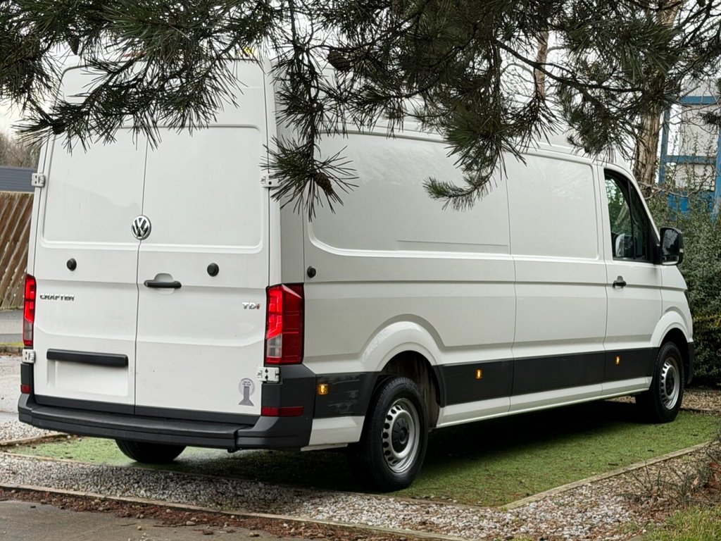 USED 2017 67 VOLKSWAGEN CRAFTER 2.0 TDI CR35 BlueMotion Tech Trendline Panel Van 5dr Diesel Manual FWD LWB High Roof Euro 6 (s/s) (140 ps) A CLEAN LOW MILEAGE EXAMPLE OF THE HIGH TOP VW CRAFTER WITH FULL VW SERVICE HISTORY INCLUDING TIMING BELT AND WATER PUMP AND CRANK CASE OIL SEAL REPLACED