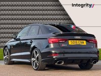 USED 2018 18 AUDI RS3 2.5 TFSI Saloon 4dr Petrol S Tronic quattro Euro 6 (s/s) (400 ps) Comfort & Sound | Black Pack