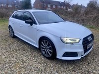 USED 2017 67 AUDI A3 1.6 TDI Black Edition Sportback 5dr Diesel Manual Euro 6 (s/s) (116 ps) LOW ROAD TAX GREAT MPG