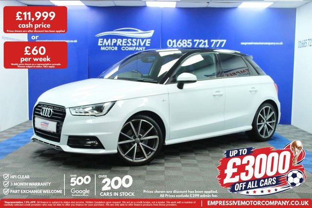 View our Audi A1 1.4 TFSI Black Edition Sportback 5dr Petrol S Tronic Euro 6 (s/s) (Nav) (125 ps)