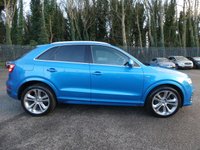 USED 2016 66 AUDI Q3 2.0 TDI S line Plus 5d S Tronic quattro 150 S/S GOOD SERVICE HISTORY, CAMBELT CHANGED, SAT NAV, LEATHER ALCANTARA, PARKING SYSTEM FRONT & REAR, CRUISE CONTROL, POWER FOLDING MIRRORS, DAB RADIO, BLUETOOTH, ELECTRIC TAILGATE, DRIVE SELECT, AUTOMATIC GEARBOX, QUATTRO 4 WHEEL DRIVE, 19 INCH ALLOYS, LED LIGHTS, ROOF RAILS, PRIVACY GLASS, SPORT SEATS WITH ELECTRIC LUMBAR SUPPORT, LEATHER MULTIFUNCTION TIPTRONIC STEERING WHEEL, AUTO LIGHTS & WIPERS, AUTO DIMMING REAR VIEW, AMI, CLIMATE CONTROL, SD CARD READERS, CD PLAYER, ISO FIX, SPACE SAVER SPARE