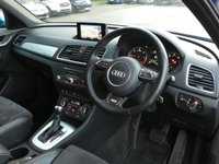 USED 2016 66 AUDI Q3 2.0 TDI S line Plus 5d S Tronic quattro 150 S/S GOOD SERVICE HISTORY, CAMBELT CHANGED, SAT NAV, LEATHER ALCANTARA, PARKING SYSTEM FRONT & REAR, CRUISE CONTROL, POWER FOLDING MIRRORS, DAB RADIO, BLUETOOTH, ELECTRIC TAILGATE, DRIVE SELECT, AUTOMATIC GEARBOX, QUATTRO 4 WHEEL DRIVE, 19 INCH ALLOYS, LED LIGHTS, ROOF RAILS, PRIVACY GLASS, SPORT SEATS WITH ELECTRIC LUMBAR SUPPORT, LEATHER MULTIFUNCTION TIPTRONIC STEERING WHEEL, AUTO LIGHTS & WIPERS, AUTO DIMMING REAR VIEW, AMI, CLIMATE CONTROL, SD CARD READERS, CD PLAYER, ISO FIX, SPACE SAVER SPARE