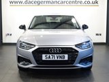 USED 2021 71 AUDI A4 2.0 TDI 35 Sport Edition Saloon 4dr Diesel S Tronic Euro 6 (s/s) (163 ps) BEAUTIFUL, AUDI MAIN DEALER SERVICED A4 - WITH 5 FULLY DOCUMENTED AUDI SERVICES + VIRTUAL COCKPIT DIGITAL DASH DISPLAY + SATELLITE NAVIGATION + APPLE CARPLAY / ANDROID AUTO + REAR VIEW CAMERA + BLUETOOTH PHONE AND MEDIA CONNECTIVITY + APPS CONTROL + IN CAR ENTERTAINMENT WITH MEDIA DISPLAY + AUTOMATIC LED HEADLIGHTS + DAB DIGITAL RADIO + THREE ZONE CLIMATE CONTROL + AIR CONDITIONING + ECO STOP/START SYSTEM + SELECTABLE DRIVING MODES + FRONT AND REAR PARKING SENSORS + 18 INCH ALLOY WHEELS + AUTOMA