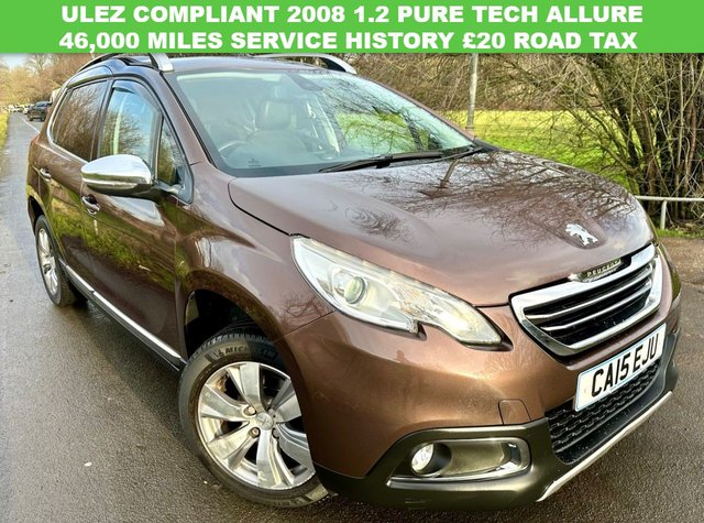 2015 PEUGEOT 2008 1.2 e-VTi PureTech Allure SUV 5dr Petrol EGC Euro 6 (s/s) (82 ps)