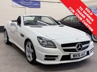 USED 2016 16 MERCEDES-BENZ SLK 2.1 SLK250d AMG Sport Convertible 2 Door Diesel G-Tronic Euro 6 (s/s) (204 ps) 10 SERVICES TO 55,671 MILES &pound;35 TAX