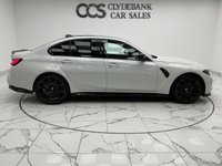 USED 2022 22 BMW M3 3.0 BiTurbo Competition Saloon 4dr Petrol Steptronic Euro 6 (s/s) (510 ps) Finished In BMW's Alpine White, This M3 Comes With Fiona Red Extended Merino Leather, Ambient Lighting, M3 Aluminated Emblem, Carbon Fibre Interior Trim, Live Cockpit Pro With Heads Up Display, Harmon Kardon Surround Sound Audio, Gloss Black Exterior Trim, Carbon Roof, Reverse Camera, Front And Rear Parking Sensors, Sun Protection Glass, Storage For Wireless Charging, 2 Keys, 12 Months MOT 3 Months Warranty. Finance And Extended Warranty Available.