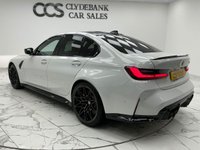 USED 2022 22 BMW M3 3.0 BiTurbo Competition Saloon 4dr Petrol Steptronic Euro 6 (s/s) (510 ps) Finished In BMW's Alpine White, This M3 Comes With Fiona Red Extended Merino Leather, Ambient Lighting, M3 Aluminated Emblem, Carbon Fibre Interior Trim, Live Cockpit Pro With Heads Up Display, Harmon Kardon Surround Sound Audio, Gloss Black Exterior Trim, Carbon Roof, Reverse Camera, Front And Rear Parking Sensors, Sun Protection Glass, Storage For Wireless Charging, 2 Keys, 12 Months MOT 3 Months Warranty. Finance And Extended Warranty Available.