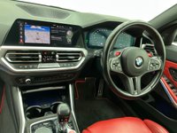 USED 2022 22 BMW M3 3.0 BiTurbo Competition Saloon 4dr Petrol Steptronic Euro 6 (s/s) (510 ps) Finished In BMW's Alpine White, This M3 Comes With Fiona Red Extended Merino Leather, Ambient Lighting, M3 Aluminated Emblem, Carbon Fibre Interior Trim, Live Cockpit Pro With Heads Up Display, Harmon Kardon Surround Sound Audio, Gloss Black Exterior Trim, Carbon Roof, Reverse Camera, Front And Rear Parking Sensors, Sun Protection Glass, Storage For Wireless Charging, 2 Keys, 12 Months MOT 3 Months Warranty. Finance And Extended Warranty Available.