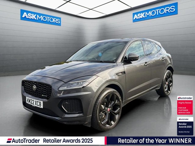 View our Jaguar E-Pace 2.0 D204 MHEV R-Dynamic SE SUV 5dr Diesel Auto AWD Euro 6 (s/s) (204 ps) Unreal Spec Meridian Surround Sound System, Eiger Grey